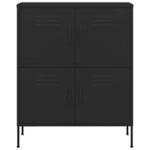 31.5x13.8x40 Black Storage Cabinet in Steel